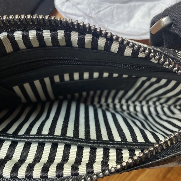 L.A.M.B. Black and White Bag with Adjustable Strap - Picture 4 of 7